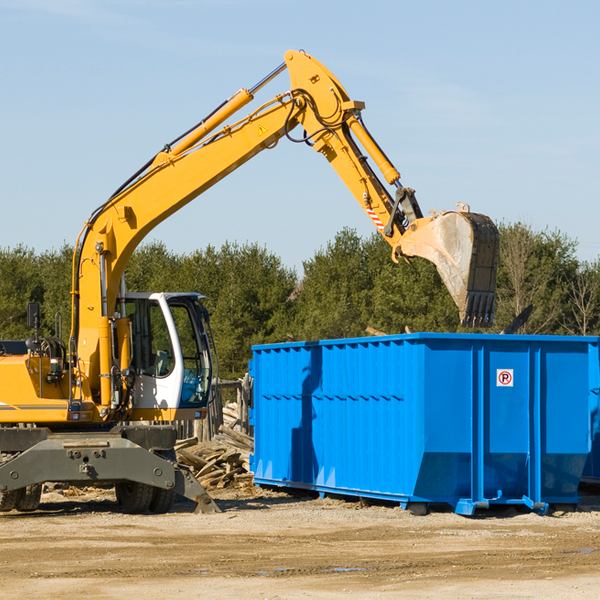 are there any restrictions on where a residential dumpster can be placed in Cold Springs CA